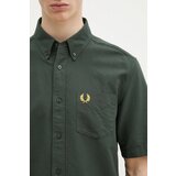Fred Perry Srajce z dolgimi rokavi OXFORD SHIRT Zelena | Shoptok.si
