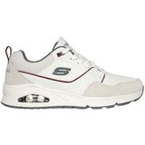 Skechers Niske tenisice 'UNO - RETRO ONE' bež siva / zelena / tamno crvena / bijela Cijene