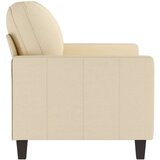 vidaXL Kavč dvosed krem 120 cm blago | Shoptok.si