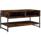 Furnova Klubska mizica dimljeni hrast 90x50x45 cm inženirski les, (21914416) | Shoptok.si
