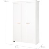 Roba Bijela dječja garde119x190x52 cm Anton – | shoptok.hr