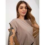 BASIC Feel Good T-shirt-RV-TS-4833.22X-dark beige | shoptok.hr
