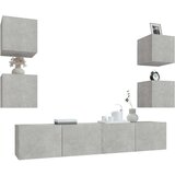  6-dijelni set TV ormarića siva boja betona drveni | shoptok.hr