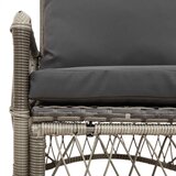  Vrtna stolica s jastukom Siva 73 x 61 x 77 cm poliratan | shoptok.hr