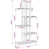  Stalak za biljke Prirodna 68 x 23,5 x 140 cm | shoptok.hr