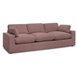 Bobochic Paris Rožnata sedežna garnitura iz rebrastega žameta 250 cm Belair – | Shoptok.si