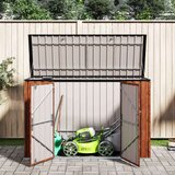  Kutija za spremanje u vrtu Smeđa 214 x 82 x 132 cm Čelik | shoptok.hr