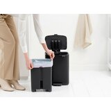 Brabantia Mat crna željezna kanta za smeće s pedalom 12 l Bo – | shoptok.hr
