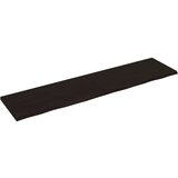 Maison Chic Stenska polica - Viseča Polica temno rjava 200x50x(2-4) cm trdna hrastovina, (21784818) | Shoptok.si