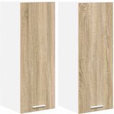 Viseći ormarić 2 pcs Sonoma hrast i bijela 30 x 31 x 80 cm | Eponuda.ba