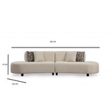 Atelier Del Sofa ugaona garnitura pars cream (1L + 1R) corner | ePonuda.com