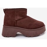 Boto Women's Low Slip-On Insulated Snow Boots Brown Mavelle | Shoptok.si