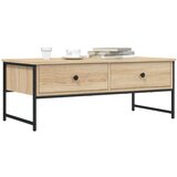 vidaXL Klubska mizica sonoma hrast 101x49x39,5 cm inženirski les Cene