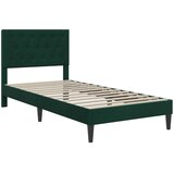  Okvir kreveta s madracem Tamnozelena 90 x 200 cm Baršun | shoptok.hr