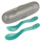 Canpol Babies Set Za Hranjenje - Putni Set kašika I viljuška 74/019 - Turqoise | ePonuda.com