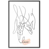  Plakat - Tangled Feelings 29.7x42 Crni okvir | shoptok.hr