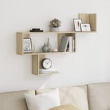 vidaXL Stenska polica sonoma hrast 100x15x70 cm inženirski les Cene