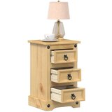  The Living Store Nočna omarica Corona 35x32,5x58 cm trdna borovina - Nočna Omarica, (21500596) | Shoptok.si