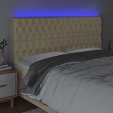  Posteljno vzglavje krem 180x7x118/128 cm blago, (20954224) | Shoptok.si