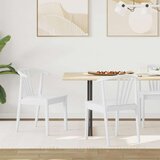  Stolac za blagovanje 2 pcs Bijelo Čvrsto drvo | shoptok.hr