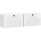 TV ormar za zid Zidne Bijela visokog sjaja 98 x 31 x 30 cm | shoptok.hr