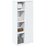 vidaXL Kopalniška omarica z držalom za zvitke bela 39x22x90 cm | Shoptok.si