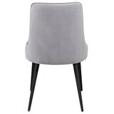 Venture Home Velvet blagovaonska stolica, svijetlosiva, set od 2 | shoptok.hr