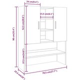 Ormarić za perilicu rublja boja hrasta sonome 70,5x25,5x90 cm | shoptok.hr