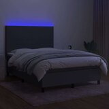  Krevet box spring s madracem LED tamnosivi 140x190 cm tkanina | shoptok.hr