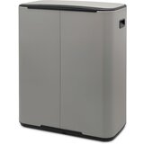 Brabantia Koš za odpadke s pedalom Bo, 2 x 30L - Mineral Concrete Grey | Shoptok.si
