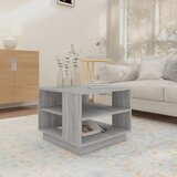  Stolić za kavu siva boja hrasta 55x55x43 cm konstruirano drvo | shoptok.hr