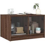  Stolić za kavu sa staklenim vratima boja hrasta 68x50x42 cm | shoptok.hr