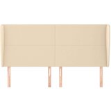  Uzglavlje s ušima krem 183x23x118/128 cm od tkanine | shoptok.hr