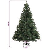  Umjetno božićno drvce s nogom 240 cm 300 LED lampica - Zelena 240 cm s LED svjetlima | shoptok.hr