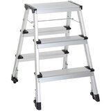 MID.YOU Zložljiva Lestev Solid Iv, Aluminij | Shoptok.si