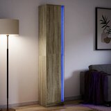 vidaXL Visoka komoda LED boja hrasta 41,5x32,5x200cm konstruirano drvo Cijene