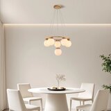 Brilagi - Visilica na sajli VISBY WOOD 6xE27/60W/230V, prečnik 58 cm, drveni | Eponuda.com