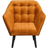 MID.YOU KOKTAJL FOTELJ, barve bakra tekstil, leseni material | Shoptok.si