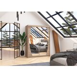  Garderobna omara z drsnimi vrati Alen (150 cm)-Hrast tartuf | Shoptok.si