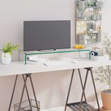 vidaXL Stalak za TV /Monitor Prozirno Staklo 90x30x13 cm Cijene