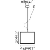 Faro 64314-49 - Luster na sajli MAMBO 1xE27/15W/230V prečnik 45 cm ratan/crna | Eponuda.com