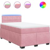 Box spring krevet s madracem ružičasti 120 x 200 cm baršunasti | shoptok.hr