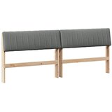  Tapecirani uzglavlje Tamno siva 200 cm Čvrsto borovo drvo | shoptok.hr