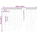  LED zavjesa sa sigama 10 m 400 LED tople bijele 8 funkcija | Eponuda.com