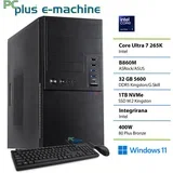 Namizni računalnik PCPLUS e-machine Ultra 7 265K, 32 GB RAM, 1 TB SSD, W11H, tipkovnica+miška|Pisarna, (5000089107)