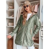 DStreet Kurtka damska pikowana przejściowa LIVIANA zielona | shoptok.hr