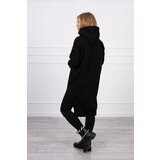 Kesi Insulated sweatshirt with slits on the sides black Cene
