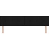 vidaXL LED vzglavnik z gumbi, črn, 100 cm, tekstil | Shoptok.si