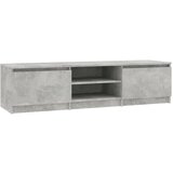 Maison Chic TV omarica - TV stojalo - Televizijska omarica betonsko siva 140x40x35,5 cm iverna plošča, (21701328) | Shoptok.si
