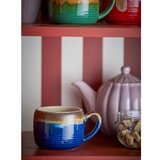 Bloomingville Modre/rjave skodelice v kompletu 4 ks iz kamenine 400 ml Sheen – | Shoptok.si